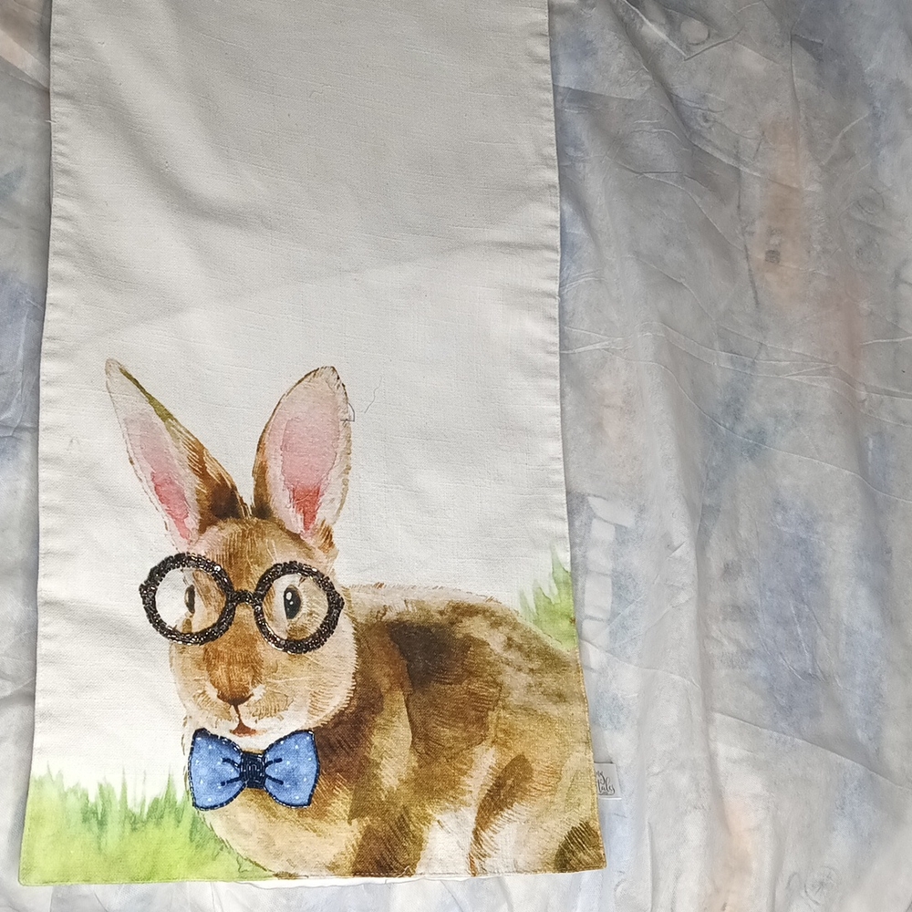 Bunny Tales Easter Rabbit table runner - Picture 5 of 7